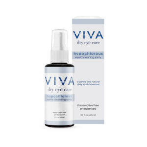VIVA Hypochlorous Eyelid Cleansing Spray | Gentle Eyelid & Lash Cleanser | Removes Dirt, Oil & Makeup | 2.2 fl oz